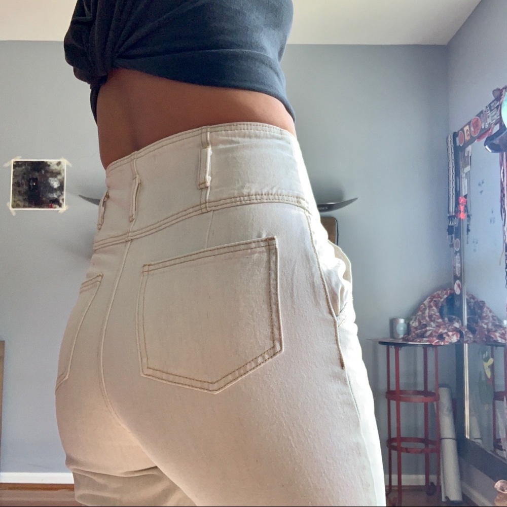 Light Denim High (High) Waisted Jeans